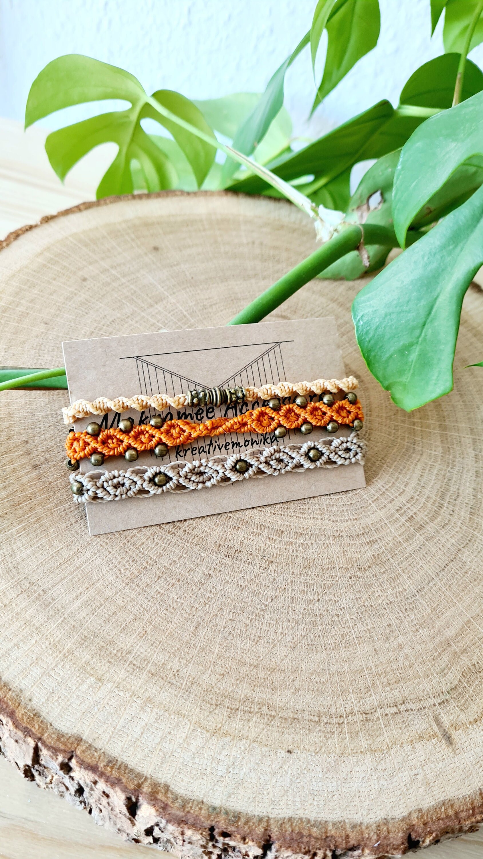 Makramee Armband Set, Schmuck, Geschenk Für Freundin Oder Mutter, 3 in 1, Weihnachten Makramee Armband Set, Schmuck, Geschenk Für Freundin Oder Mutter, 3 in 1, Weihnachten von kreativemonika