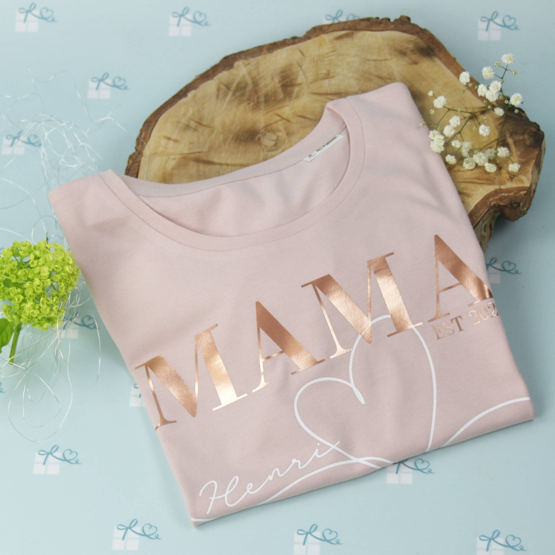 Mama T-Shirt Mit Kindername(N - Personalisierbar von kreativundschoende