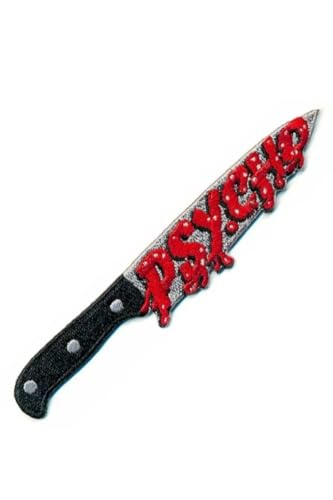 kreepsville 666 Psycho Knife Bluttropfen Besticktes Aufbügel Gotisch Abzeichen von kreepsville 666