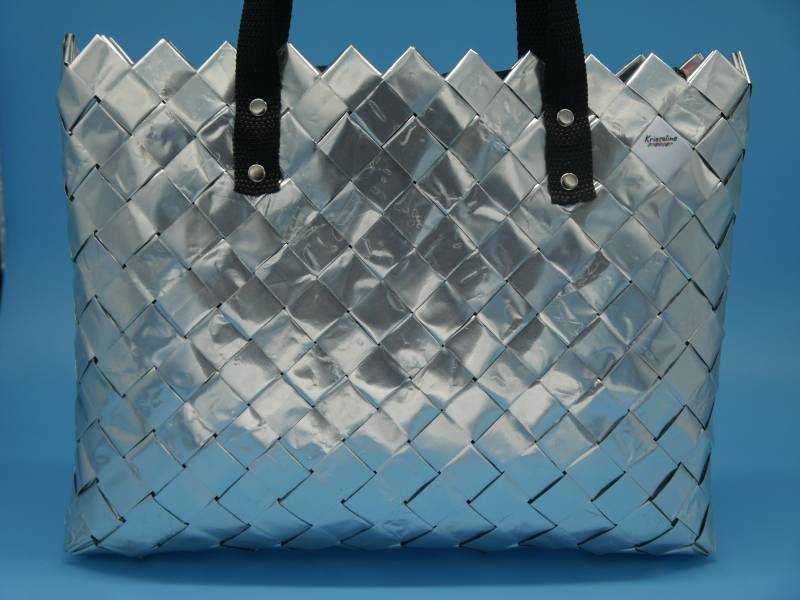 Große Doppelbund-Tasche Aus Kaffeetüten von krieseline