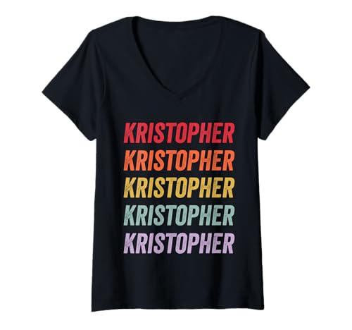 Damen Kristopher T-Shirt mit V-Ausschnitt Damen Kristopher T-Shirt mit V-Ausschnitt von kristopher Apparel