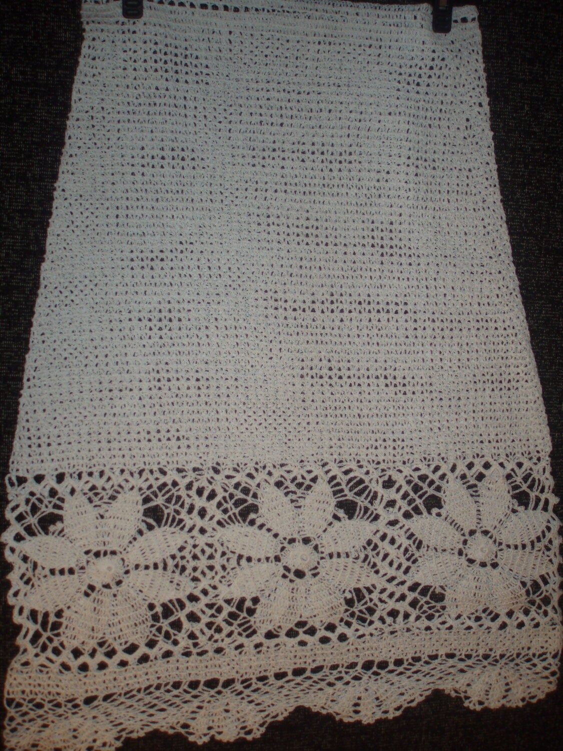 Häkelspitze Öko Naturweiß Leinen Lange Maxi Braut Hochzeit Sommerrock von krittenart