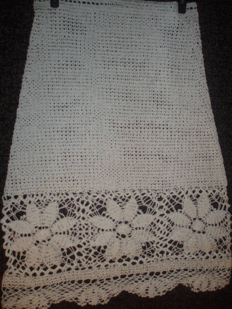 Häkelspitze Öko Naturweiß Leinen Lange Maxi Braut Hochzeit Sommerrock von krittenart