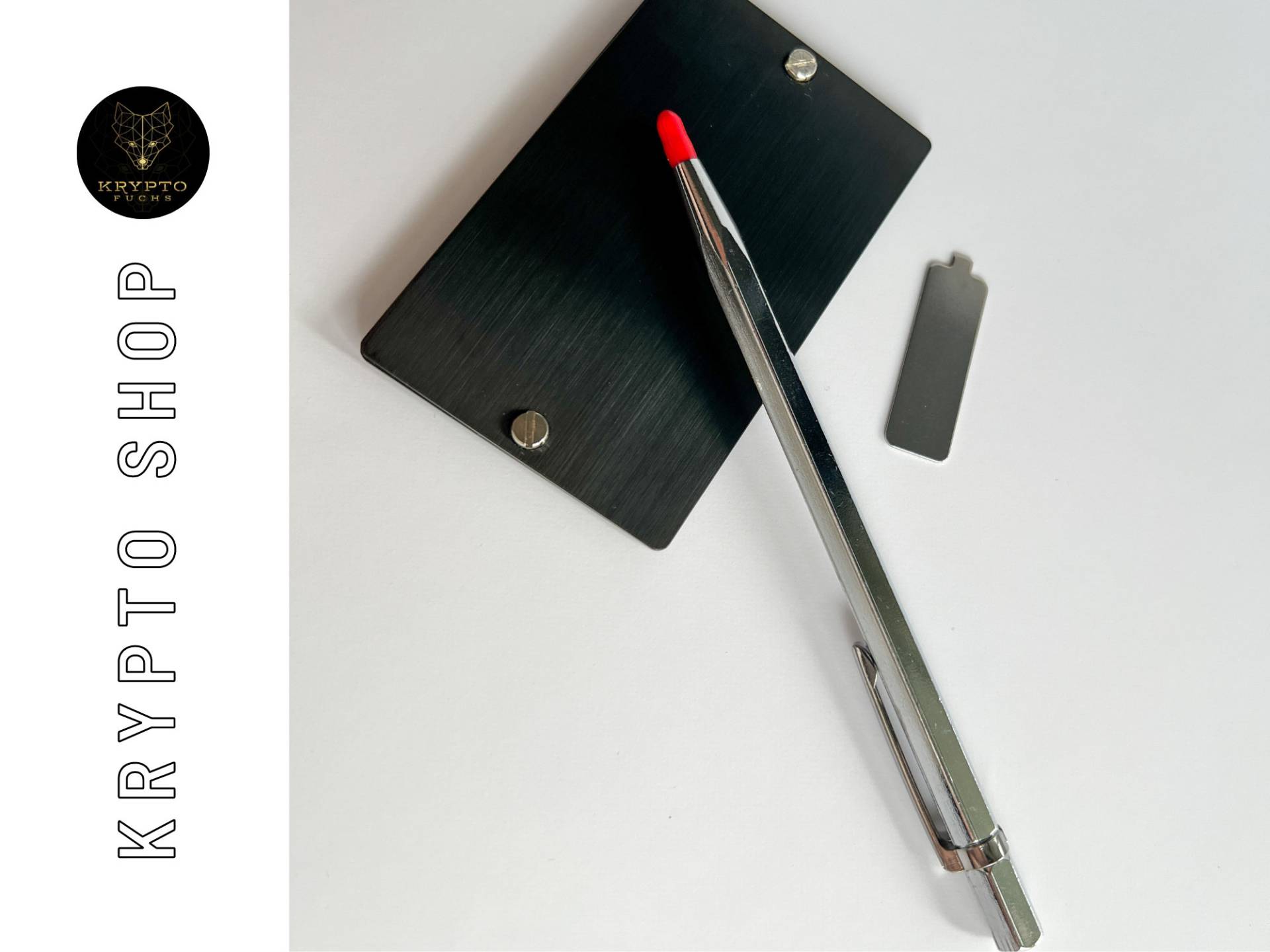 Krypto Wallet Backup Aus Stahl - 12 Oder 24 Wörter Seed Phrase Sicherung Mit Gravurstift" von kryptofuchs