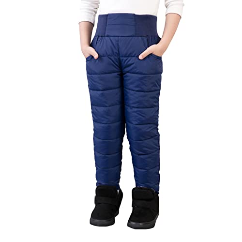 Kswlwccpp Skihose Kinder, Wasserdicht 134 Skihose Winterhose Gefüttert Winddicht Atmungsaktiv Funktionshose Softshellhose Warm Kurzgröße Winter Outdoor Snowboardhose Schneehose von Kswlwccpp