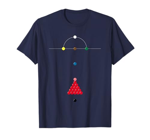 kthecat Snooker-T-Shirt für Herren in Multicolored, Größe S von kthecat