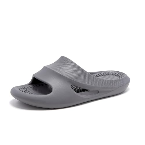 ktprniy Duschpantoffeln Badezimmerschuhe Schlafsaalpantoffeln Pool Strandpantoffeln Paar Sandalen Unisex Grau EU 40-41 von ktprniy