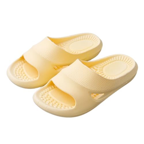 ktprniy Duschpantoffeln Badezimmerschuhe Schlafsaalpantoffeln Pool Strandpantoffeln Paar Sandalen Unisex Huang EU 36-37 von ktprniy