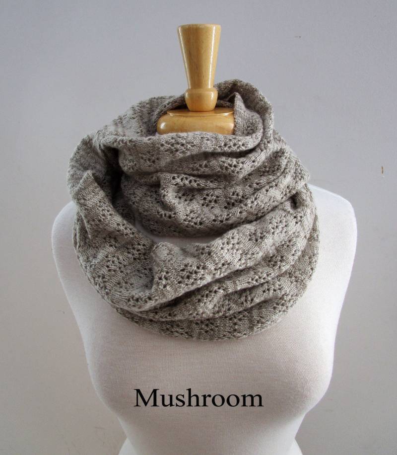 Infinity Schal - Neutrals, Grau, Creme, Braun von ktwf