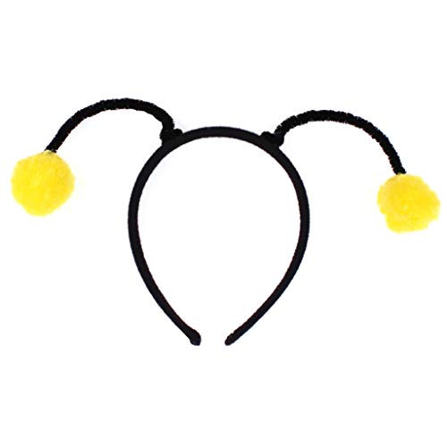 VIccoo Haarreifen, Frauen Mädchen Cute Bee Antennen Stirnband Flauschigen Pompon Ball Cosplay Kostüm Haarband Kindertag Bühne Tanzen Party Gefälligkeiten - 1# VIccoo Haarreifen, Frauen Mädchen Cute Bee Antennen Stirnband Flauschigen Pompon Ball Cosplay Kostüm Haarband Kindertag Bühne Tanzen Party Gefälligkeiten - 1# von kuangkk Women Headbands