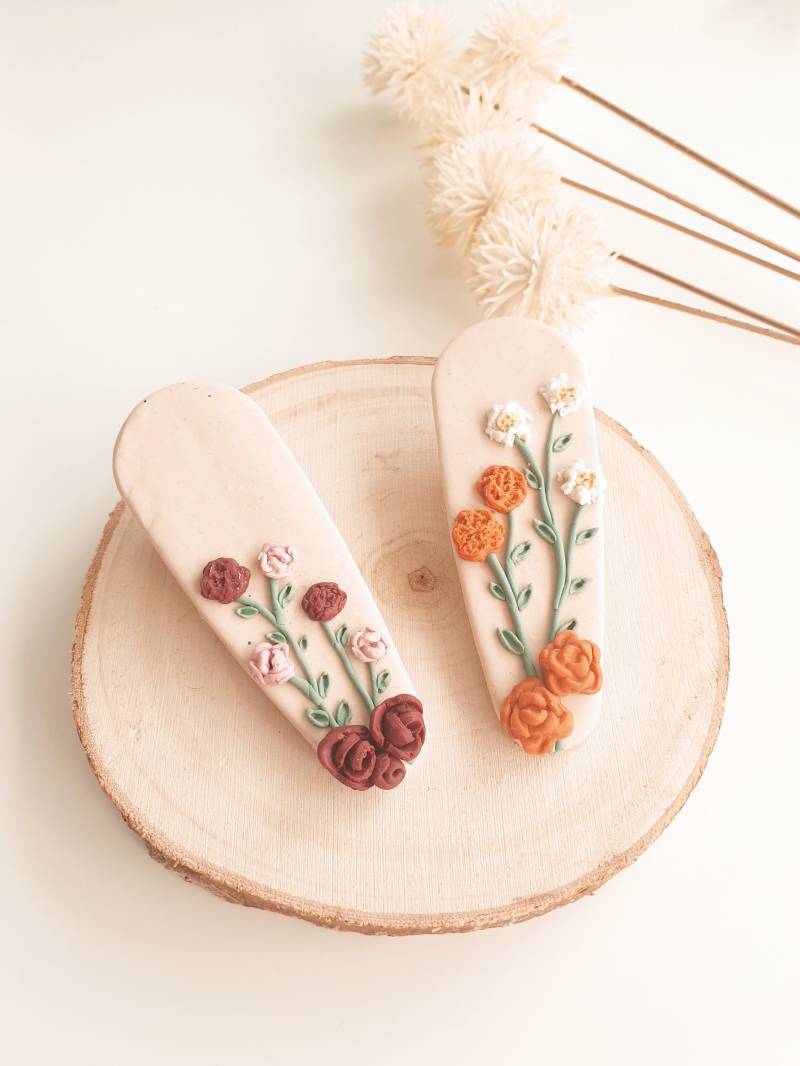 Kadhaa-Clips. Haarspangen Aus Polymerton. Handgefertigt Kadhaa-Clips. Haarspangen Aus Polymerton. Handgefertigt von kuinua
