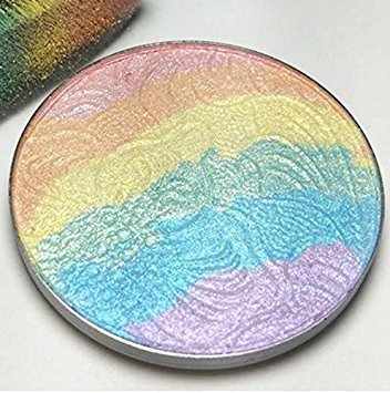 Rainbow Highlighter Blusher Eyeshadow Shimmer Powder Palette 3 In 1 Makeup Bronzer Contour Cosmetics by TANALI von kukubird
