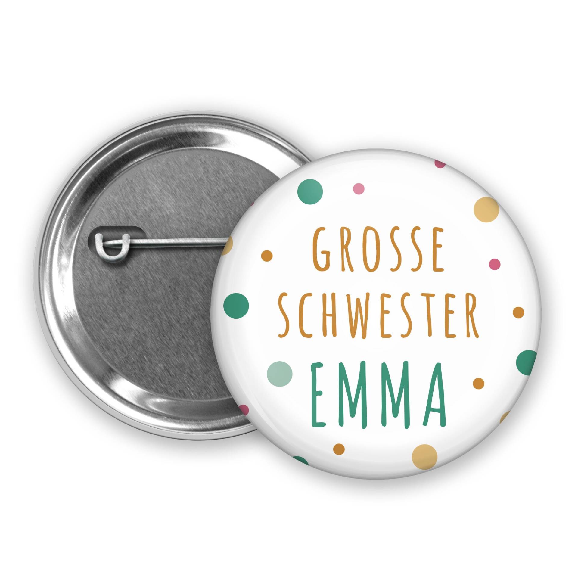 Button Schwester/Bruder Mit Eigenem Namen Button Schwester/Bruder Mit Eigenem Namen von kummart