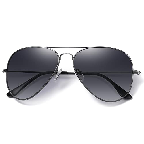 kunchu Sonnenbrille-Herren-Sonnenbrille-Damen-Polarisierte Sonnenbrillen Retro Metallrahmen Unisex Uv400 Fliegebrille Fahrerbrille Sportbrille Sonnenbrillen Für Den Außenbereich von kunchu