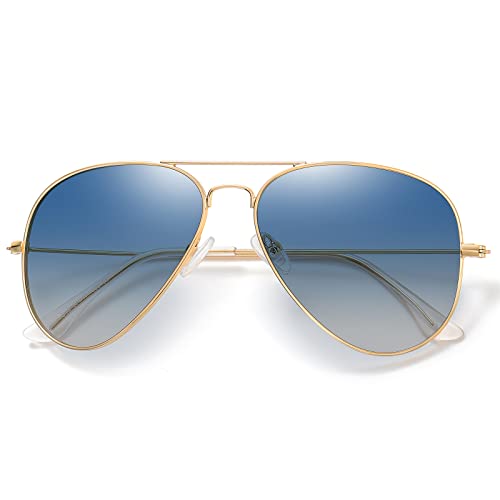 kunchu Sonnenbrille-Herren-Sonnenbrille-Damen-Polarisierte Sonnenbrillen Retro Metallrahmen Unisex Uv400 Fliegebrille Fahrerbrille Sportbrille Sonnenbrillen Für Den Außenbereich von kunchu