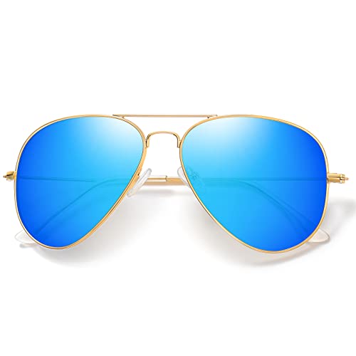 kunchu Sonnenbrille-Herren-Sonnenbrille-Damen-Polarisierte Sonnenbrillen Retro Metallrahmen Unisex Uv400 Fliegebrille Fahrerbrille Sportbrille Sonnenbrillen Für Den Außenbereich von kunchu