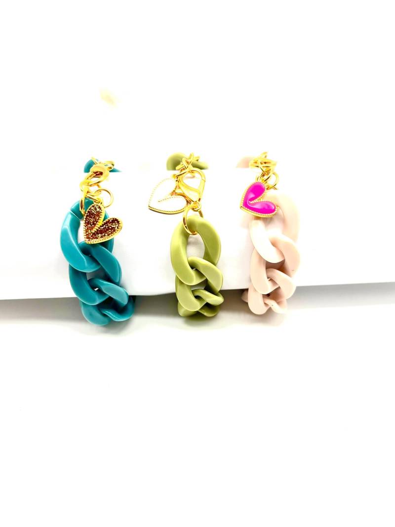 Gliederarmbänder Knallig Bunt Oder in Pastell. Statementschmuck Für Jede Saison Gliederarmbänder Knallig Bunt Oder in Pastell. Statementschmuck Für Jede Saison von kunstvollkoeln