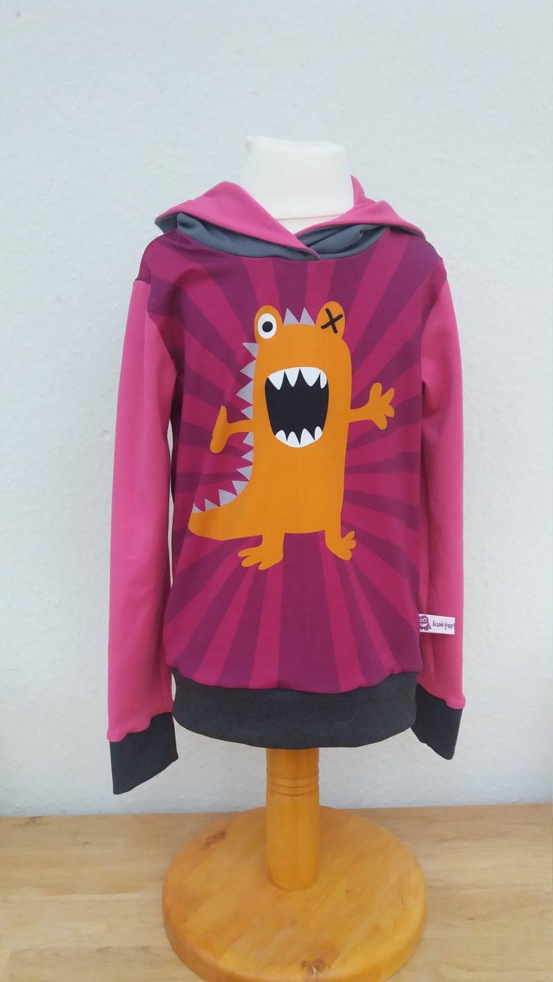 Kinder-Kapuzenpulli "Monster" von kunterKINDERbunt