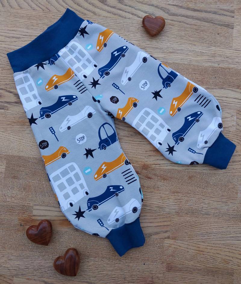Pumphose/Babyset "Autos" von kunterKINDERbunt