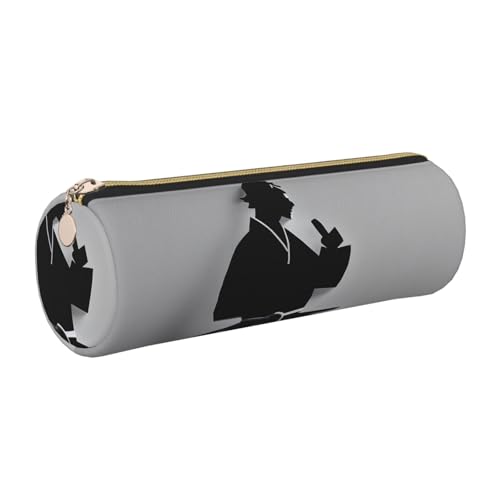 Beeindruckendes Karate-Herrenetui aus Leder, schlankes Federmäppchen, schöne Schreibwaren-Tasche, tragbare Kosmetiktasche, Reißverschluss-Organizer-Tasche von kurue