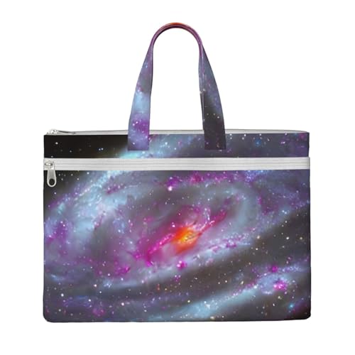 kurue Bunte Galaxie, 26,7 x 38,1 cm, 2 Reißverschlusstaschen, großzügige Kapazität für Akten – ideal für die Arbeit und auf Reisen kurue Bunte Galaxie, 26,7 x 38,1 cm, 2 Reißverschlusstaschen, großzügige Kapazität für Akten – ideal für die Arbeit und auf Reisen von kurue