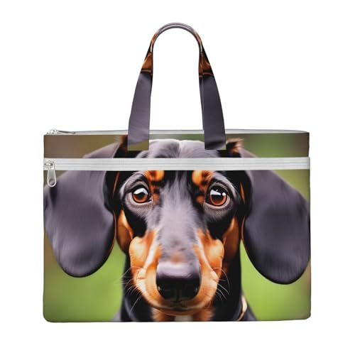 kurue Dackel Weiner Pet Dogs Handtasche, 26,7 x 38,1 cm, 2 Reißverschlusstaschen, großzügige Kapazität für Akten – ideal für die Arbeit auf Reisen kurue Dackel Weiner Pet Dogs Handtasche, 26,7 x 38,1 cm, 2 Reißverschlusstaschen, großzügige Kapazität für Akten – ideal für die Arbeit auf Reisen von kurue