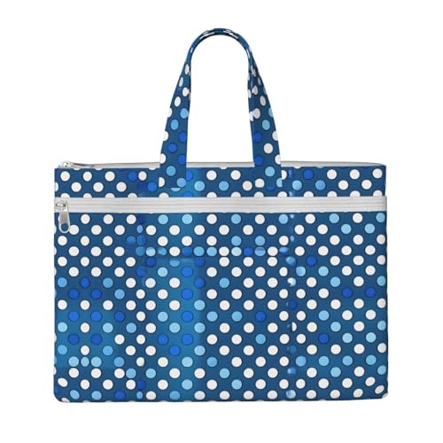 kurue Handtasche, 2 Reißverschlusstaschen, großzügige Kapazität für Akten, ideal für die Arbeit, 26,7 x 38,1 cm, Blau kurue Handtasche, 2 Reißverschlusstaschen, großzügige Kapazität für Akten, ideal für die Arbeit, 26,7 x 38,1 cm, Blau von kurue