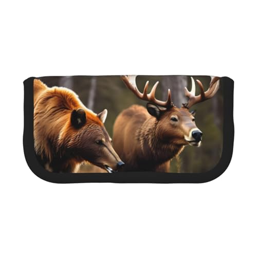 kurue Niedliches Federmäppchen mit 3 Fächern, multifunktionales Federmäppchen mit Reißverschluss, Organizer für Stifte und Schreibwaren von kurue