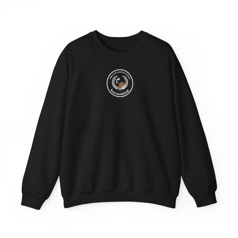 Moderner Fußball Dunkel | Kurvenkind Sweatshirt Unisex von kurvenkind