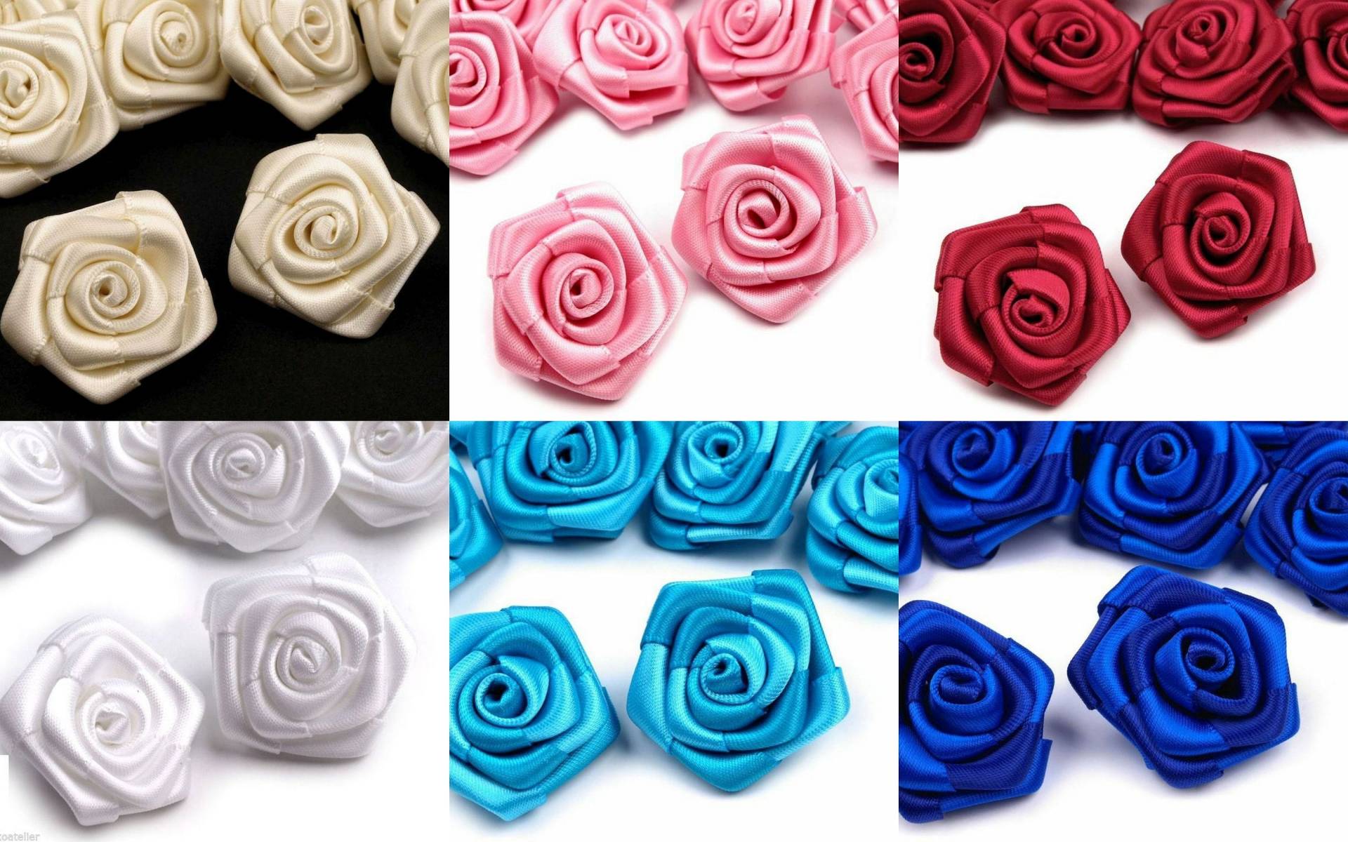 2 St.30mm Satinröschen Kartentechnik Streuröschen Röschen Verzieren Schmücken 0, 40 von kurzwarenbude