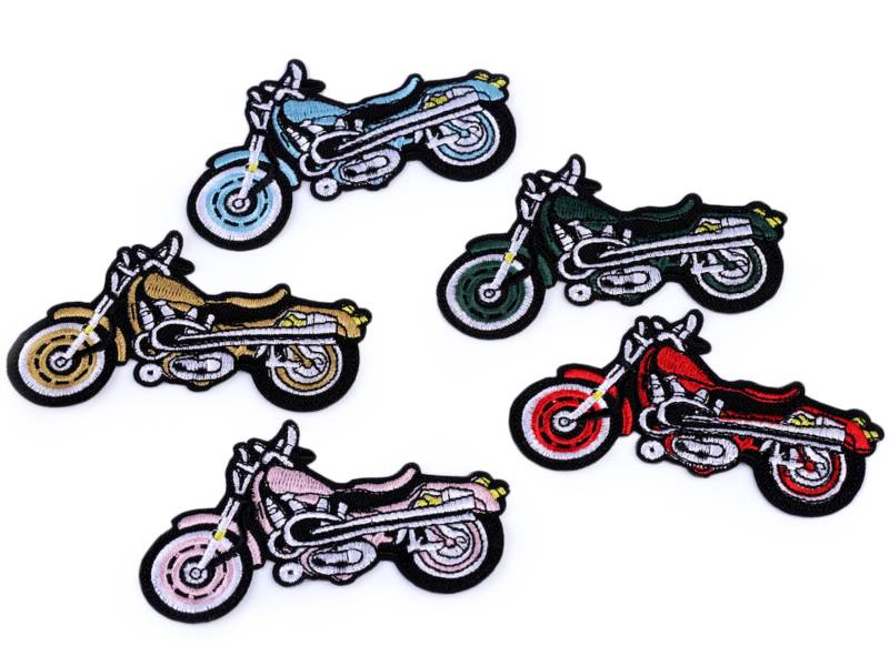 Aufbügler Aufnäher Motorrad Ver. Farben Aufbügler Aufnäher Motorrad Ver. Farben von kurzwarenbude