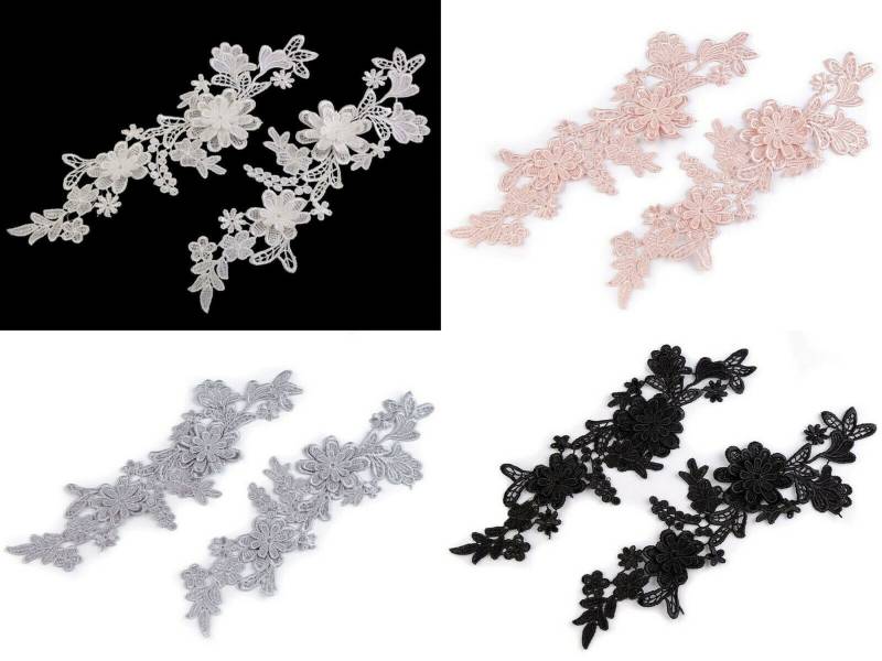 Spitzeneinsatz Verzierung 3D Aufnäher Spitze Spitzeneinsatz Verzierung 3D Aufnäher Spitze von kurzwarenbude