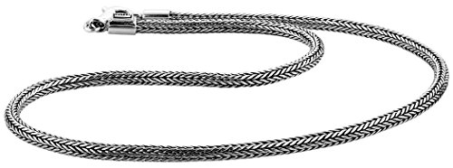 Kuzzoi Massive 925 Sterling Silber Königskette Herren Halskette, Dicke 5mm, Länge 60 cm, mit Schmuckbox - 345051-060 von Kuzzoi