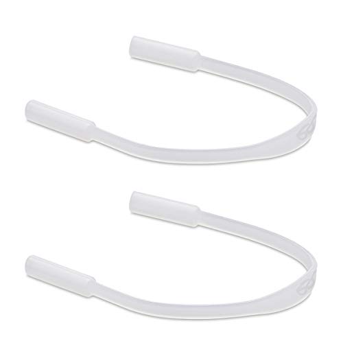 kwmobile Antirutsch Brillenband für Brillenbügel Set - 2x Silikon Sportband für Brille - Matt Transparent - Länge: 17 cm von kwmobile