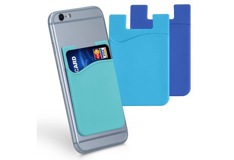 kwmobile Etui 3x Kartenhalter Hülle für Smartphone, selbstklebend - Aufklebbare Silikon Kreditkarten Tasche - 8,5x5,5cm kwmobile Etui 3x Kartenhalter Hülle für Smartphone, selbstklebend - Aufklebbare Silikon Kreditkarten Tasche - 8,5x5,5cm von kwmobile