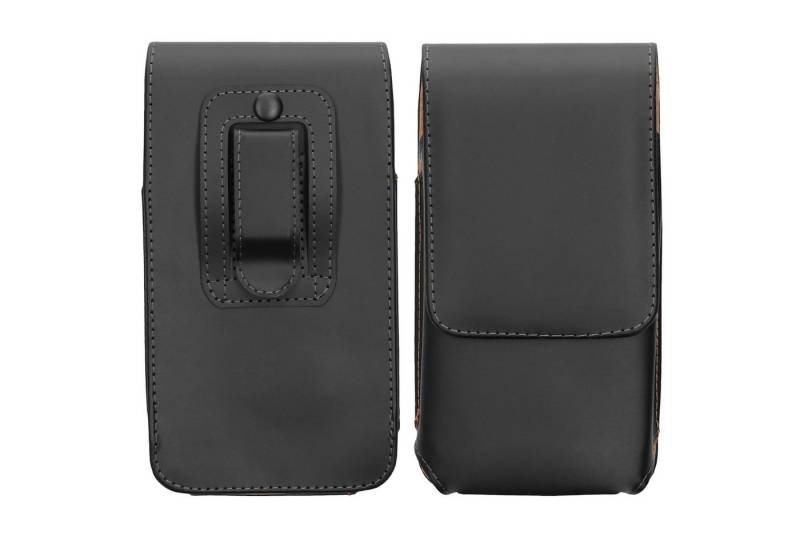 kwmobile Etui Gürteltasche Hülle für Handys mit Gürtelclip, 15,2 x 8 cm Kunstleder Gürtel Case mit Gürtelschlaufe von kwmobile