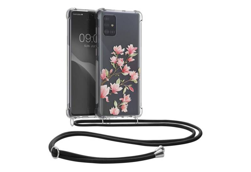 kwmobile Etui Hülle für Samsung Galaxy A71, Silikon Handyhülle mit Kette - Handykette Handyband von kwmobile
