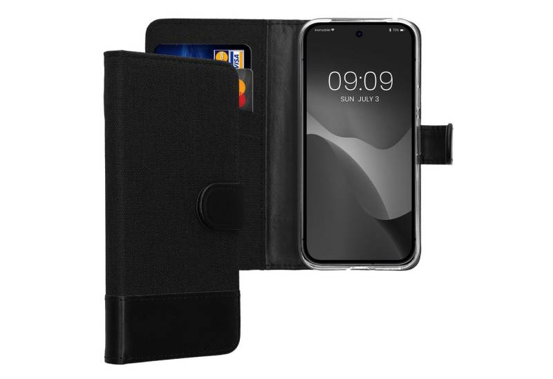 kwmobile Etui Wallet Case für Google Pixel 9a, Hülle mit Ständer - Handyhülle Kartenfächer von kwmobile