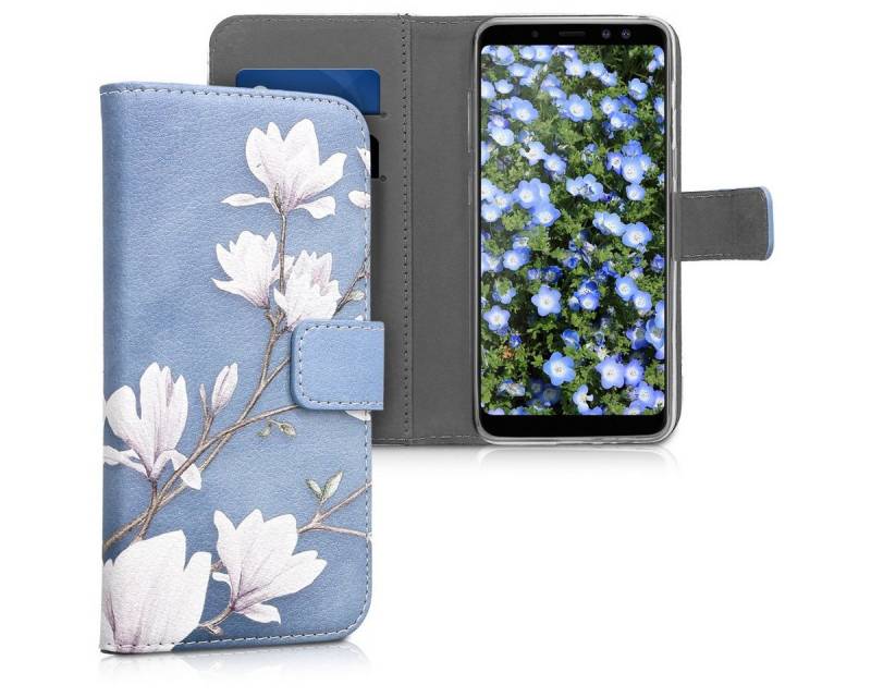 kwmobile Etui Wallet Case für Samsung Galaxy A8 (2018), Hülle mit Ständer Kartenfächer - Handyhülle von kwmobile