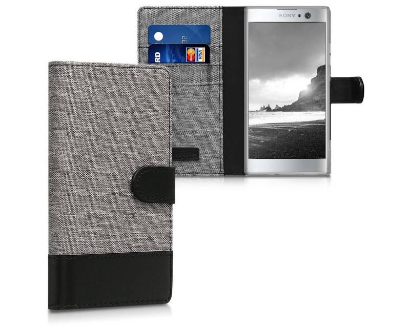 kwmobile Etui Wallet Case für Sony Xperia XA2, Hülle mit Ständer - Handyhülle Kartenfächer von kwmobile