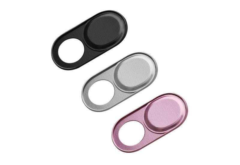 kwmobile Etui Webcam Abdeckung für Tablet Laptop Notebook u.a., 3x Kamera Cover ultra dünn - Metall Schutz Schieber Slider von kwmobile