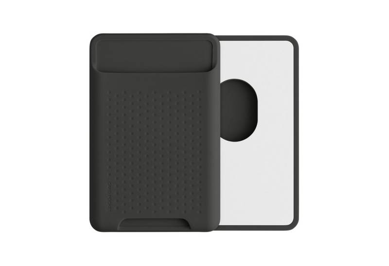 kwmobile Etui kwmobile Kartenhalter kompatibel mit Apple iPhone 16 / 15 / 14 / 13, Kartenfach Halter magnetisch - Handy Kartenetui aus Silikon in von kwmobile