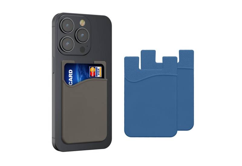 kwmobile Etui 3x Kartenhalter Hülle für Smartphone, selbstklebend - Aufklebbare Silikon Kreditkarten Tasche - 8,5x5,5cm kwmobile Etui 3x Kartenhalter Hülle für Smartphone, selbstklebend - Aufklebbare Silikon Kreditkarten Tasche - 8,5x5,5cm von kwmobile