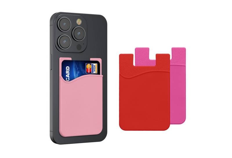 kwmobile Etui 3x Kartenhalter Hülle für Smartphone, selbstklebend - Aufklebbare Silikon Kreditkarten Tasche - 8,5x5,5cm kwmobile Etui 3x Kartenhalter Hülle für Smartphone, selbstklebend - Aufklebbare Silikon Kreditkarten Tasche - 8,5x5,5cm von kwmobile