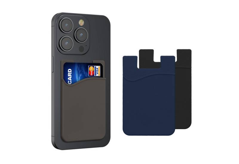 kwmobile Etui 3x Kartenhalter Hülle für Smartphone, selbstklebend - Aufklebbare Silikon Kreditkarten Tasche - 8,5x5,5cm kwmobile Etui 3x Kartenhalter Hülle für Smartphone, selbstklebend - Aufklebbare Silikon Kreditkarten Tasche - 8,5x5,5cm von kwmobile