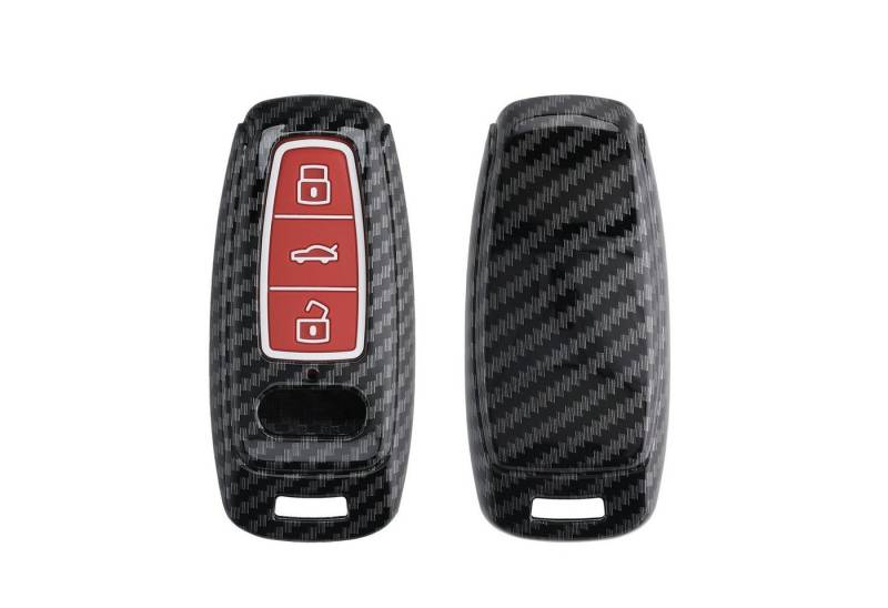 kwmobile Schlüsseltasche Autoschlüssel Hülle für Audi A6 A7 A8 Q7 Q8 (1-tlg), Hardcover Schutzhülle - Schlüsselhülle Cover Case von kwmobile