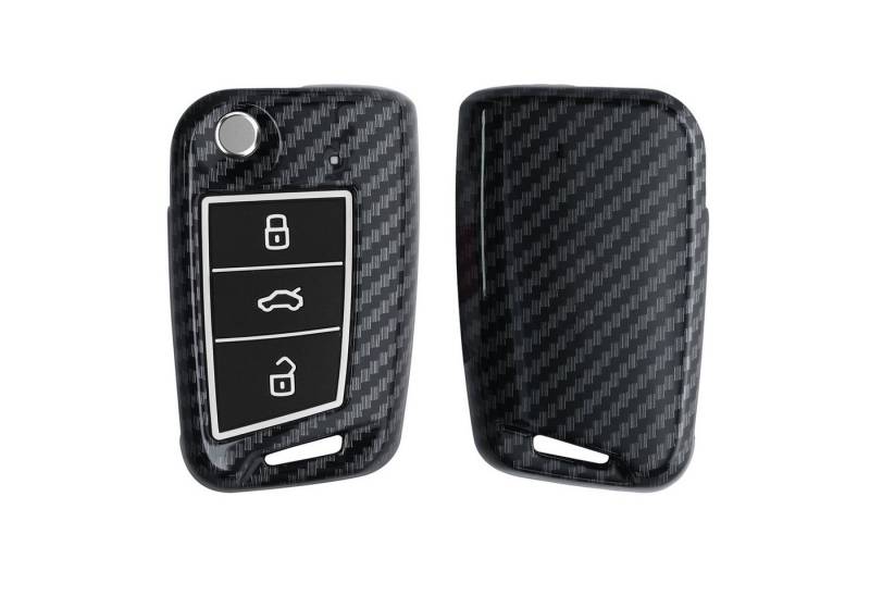 kwmobile Schlüsseltasche Autoschlüssel Hülle für VW Golf 7 MK7 (1-tlg), Hardcover Schutzhülle - Schlüsselhülle Cover Case von kwmobile