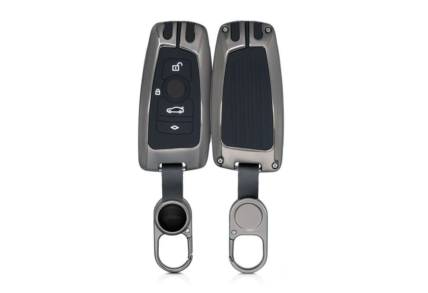 kwmobile Schlüsseltasche Autoschlüssel Hülle für BMW (1-tlg), Hardcover Metall Schutzhülle von kwmobile
