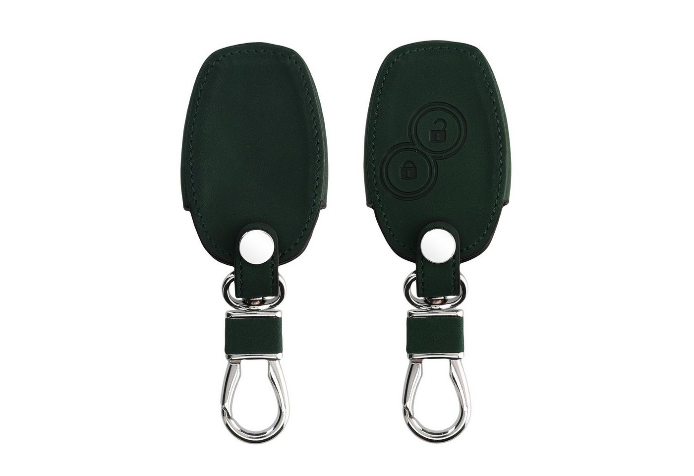kwmobile Schlüsseltasche Autoschlüssel Hülle für Renault Dacia (1-tlg), Nubuklederoptik - Kunstleder Schutzhülle Schlüsselhülle Cover von kwmobile
