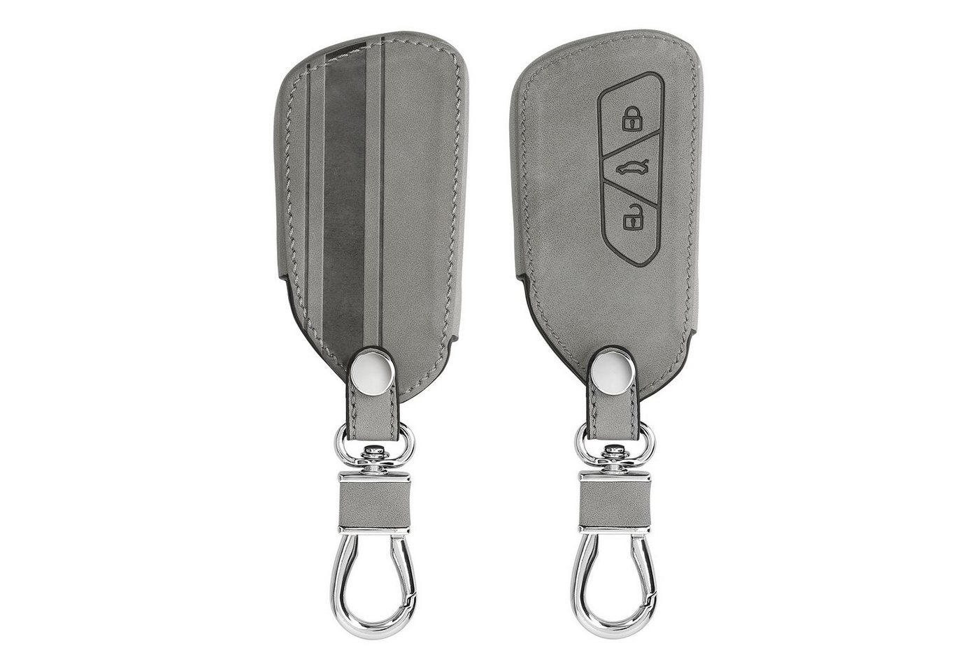 kwmobile Schlüsseltasche Autoschlüssel Hülle für VW Golf 8 (1-tlg), Nubuklederoptik - Kunstleder Schutzhülle Schlüsselhülle Cover von kwmobile